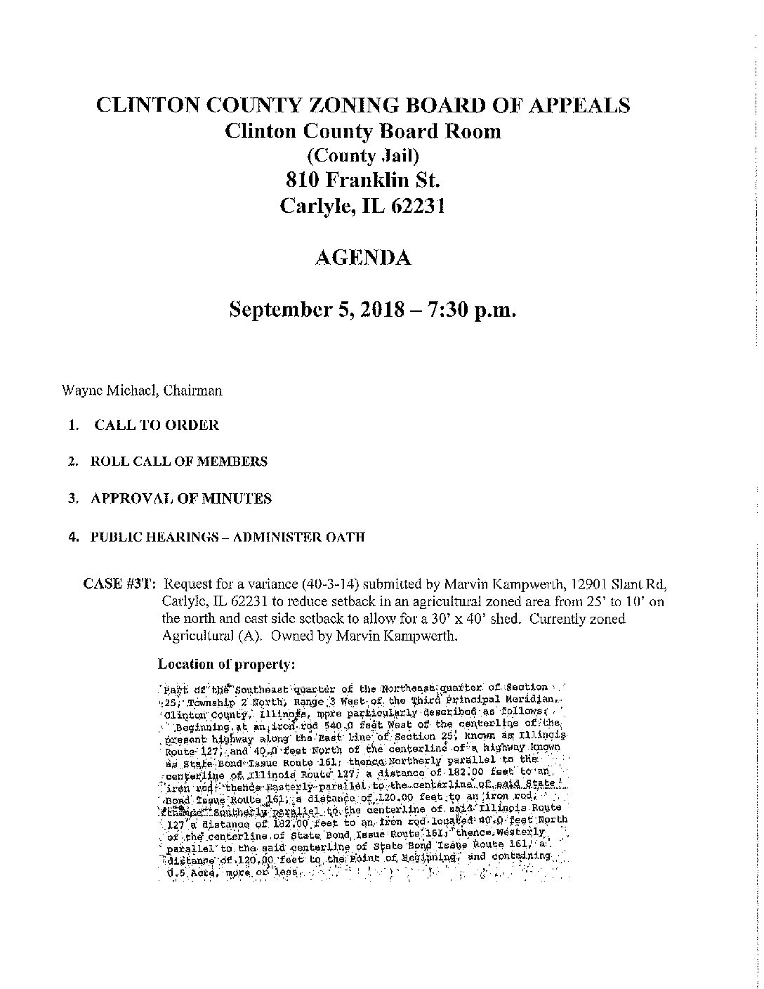 2000-11-01 Building Code Board Of Appeals Regular Agenda